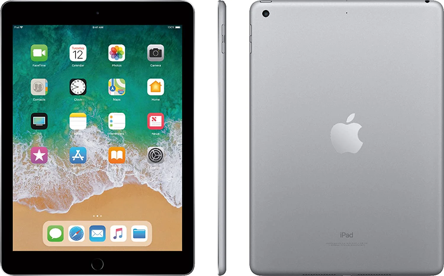 Apple iPad 5th Generation | 9.7in 128GB Space Gray Wi-Fi +4G Unlocked - Renewed - Image 3