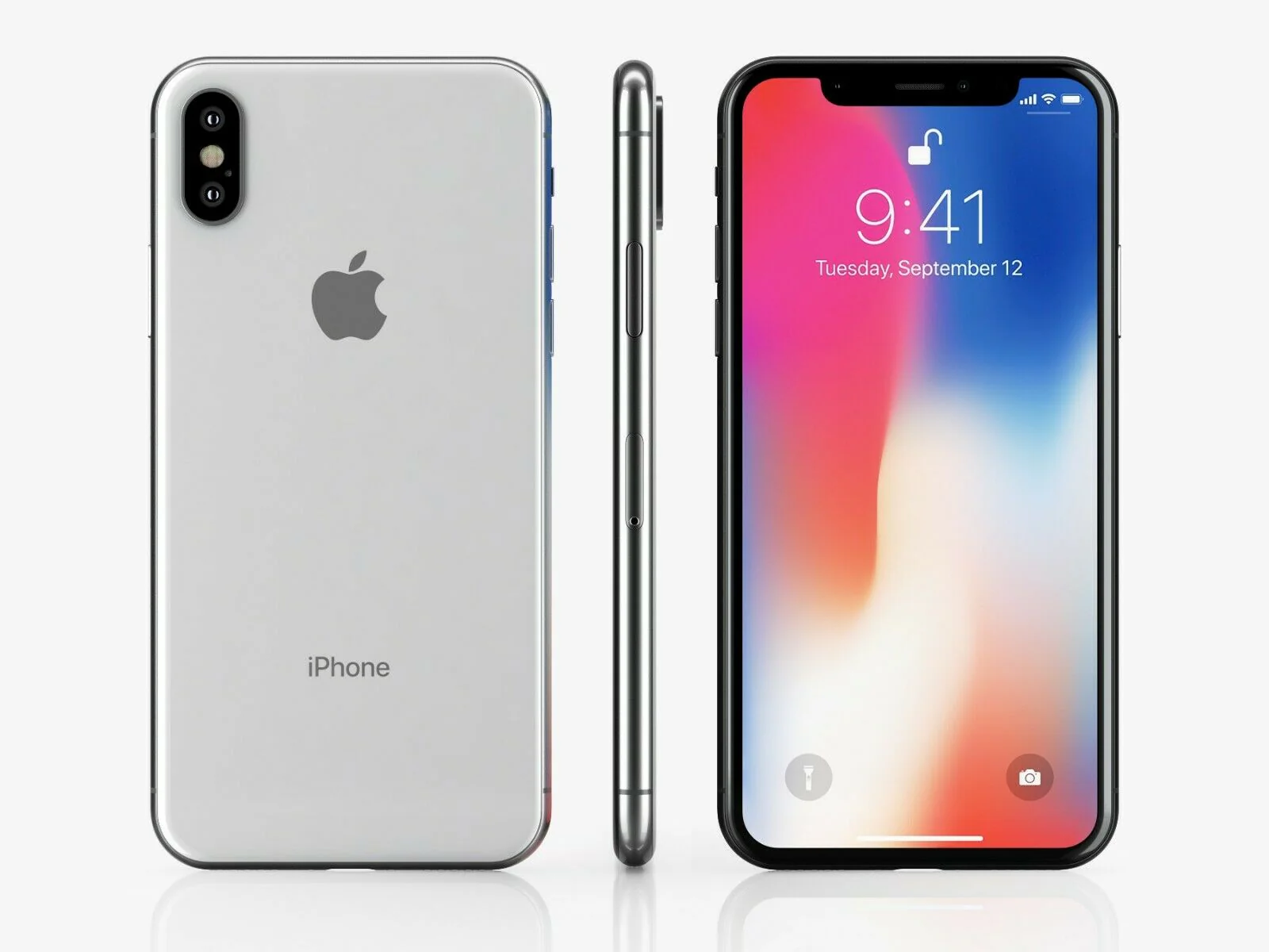 APPLE IPHONE X A1901 64GB UNLOCKED SMARTPHONE-BLK  Refurbished with Charger - Image 3